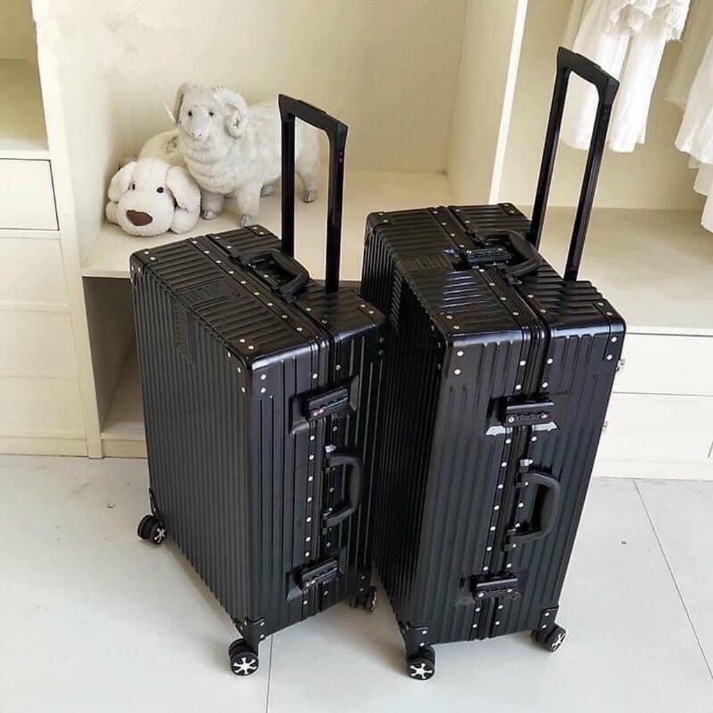Vali khung nhôm khoa sập Size 24 : Cao 63cm x 40cm x 25cm đựng 20kg là size ký gửi tùy theo hành lý mỗi khách hàng