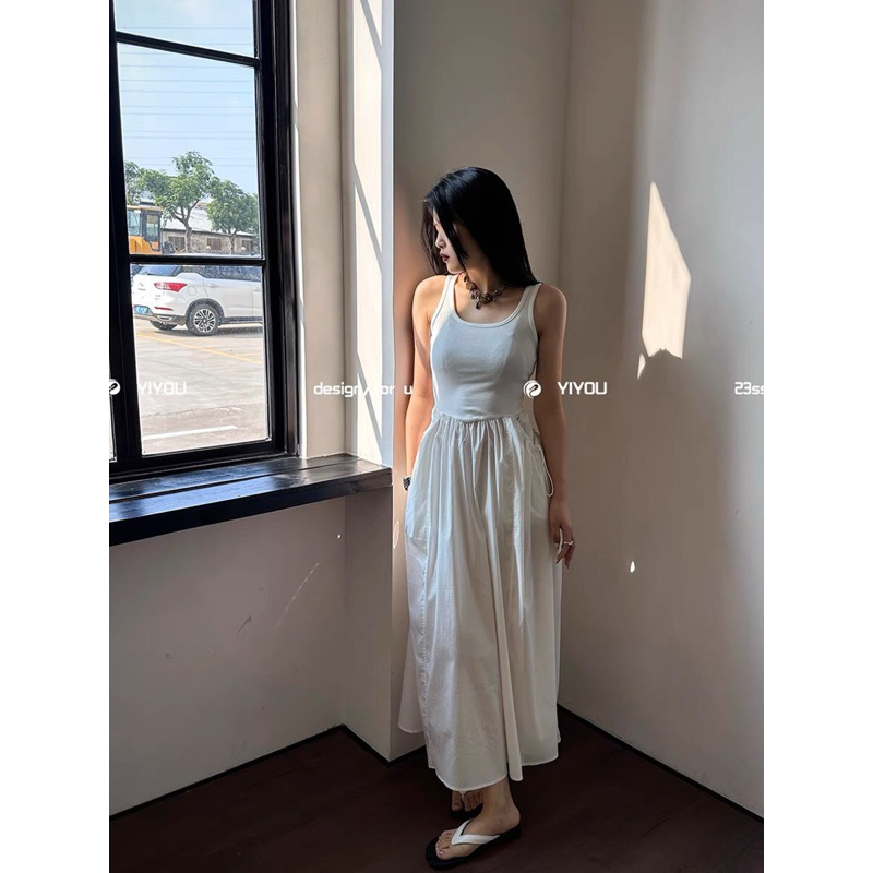 Váy phối dây rút