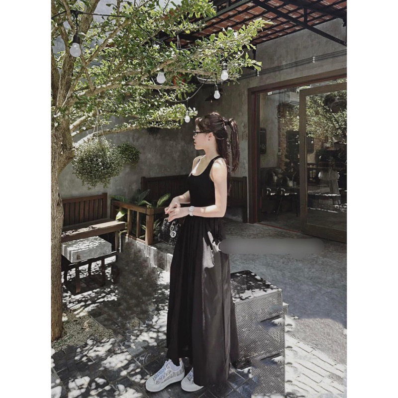 Váy phối dây rút