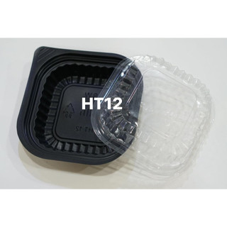 Hộp HT12 Hộp nhựa trong đế đen đựng đồ ăn