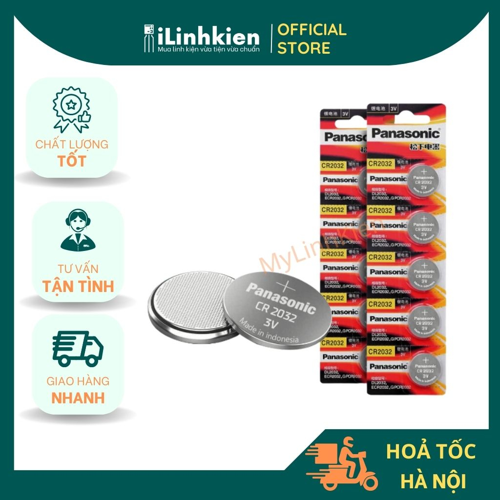 Pin cr2032 cr2025 cr2016 cr1620 panasonic 3V chính hãng chất lượng cao