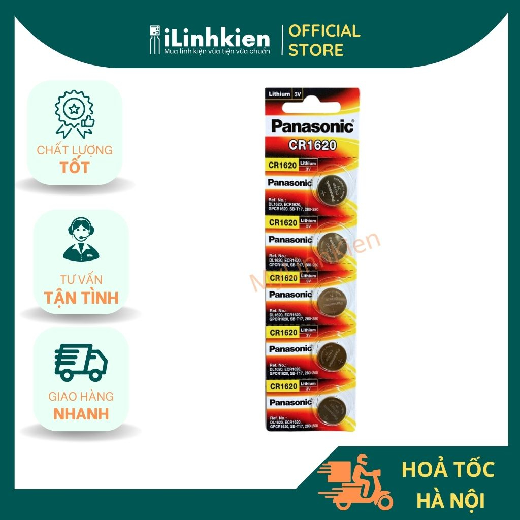 Pin cr2032 cr2025 cr2016 cr1620 panasonic 3V chính hãng chất lượng cao