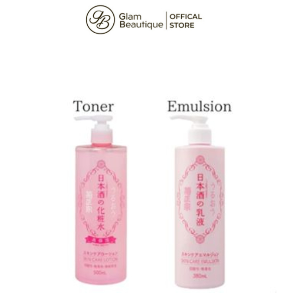 Nước hoa hồng Kikumasa Sake Nhật Bản Bright Moist 500ml Glam Beautique