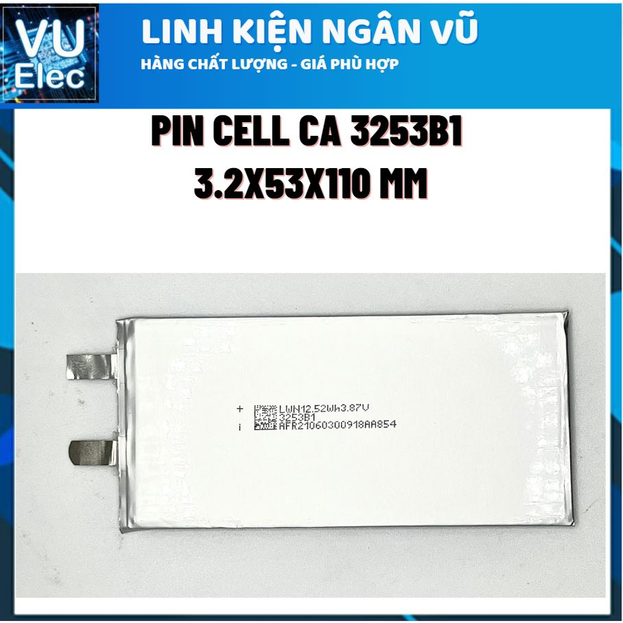 Pin Li-Po lithium 3000MAh 3253B1 Cho Camera Hành Trình, Định Vị GPS, smartphone