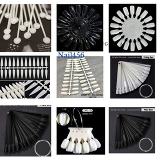 Móng tập vẽ nail các loại vương miện, tròn,móng que, móng nhọn
