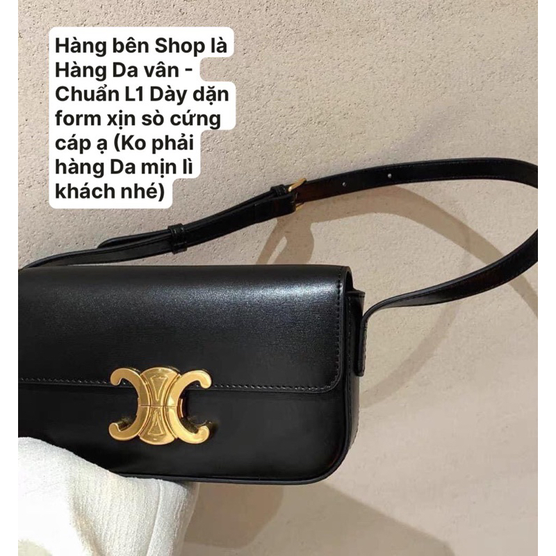 Túi Ceeeeli Kẹp nách KHUY VÀNG Size 20cm Hàng Fullbox