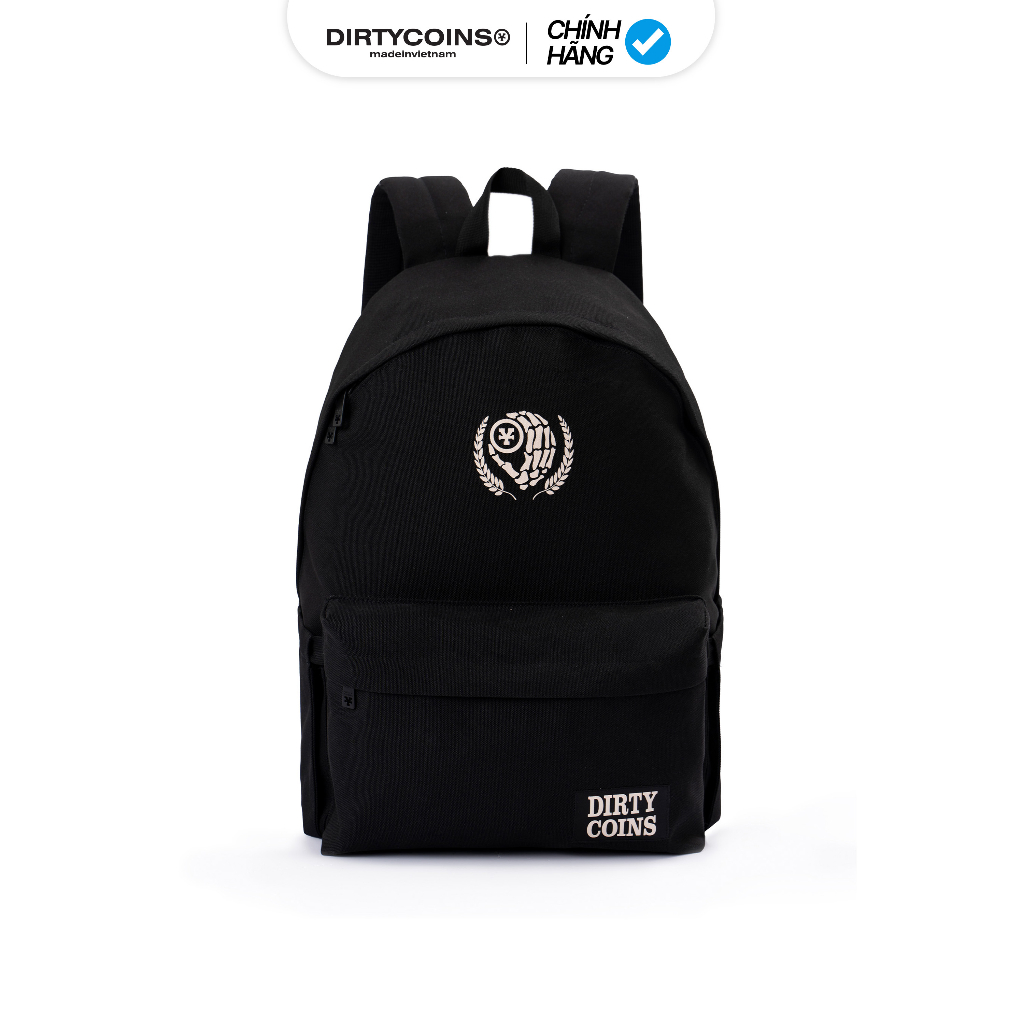 Balo DirtyCoins Wreath Leaf Logo Backpack - Black