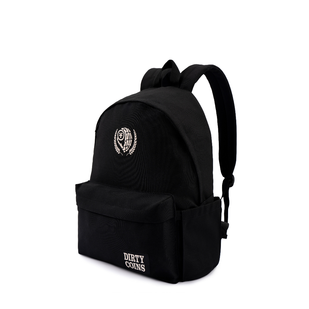 Balo DirtyCoins Wreath Leaf Logo Backpack - Black