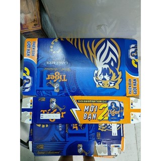 Xấp 10 vỏ thùng bia Tiger mẫu mới