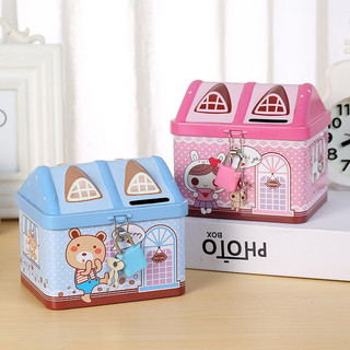 Két sắt mini tiết kiệm hình ngôi nhà