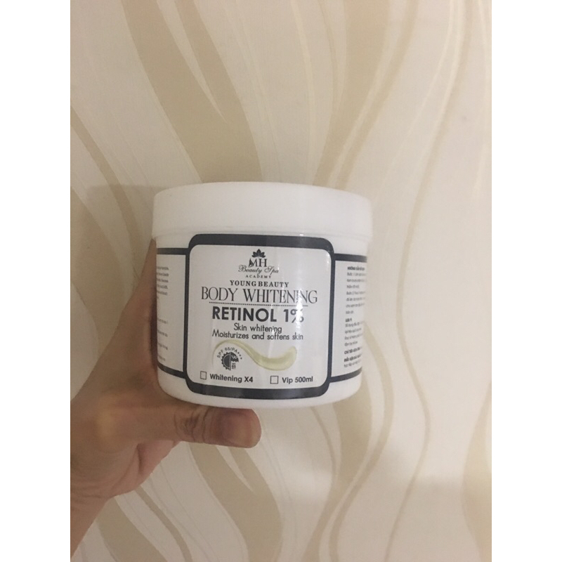 Kem dưỡng da body Whitening Body Retinol 1% MH Beauty Spa_CHÍNH HÃNG