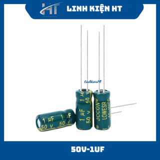 Tụ hóa 50v 1uf 5x11mm tần số cao - linh kiện ht