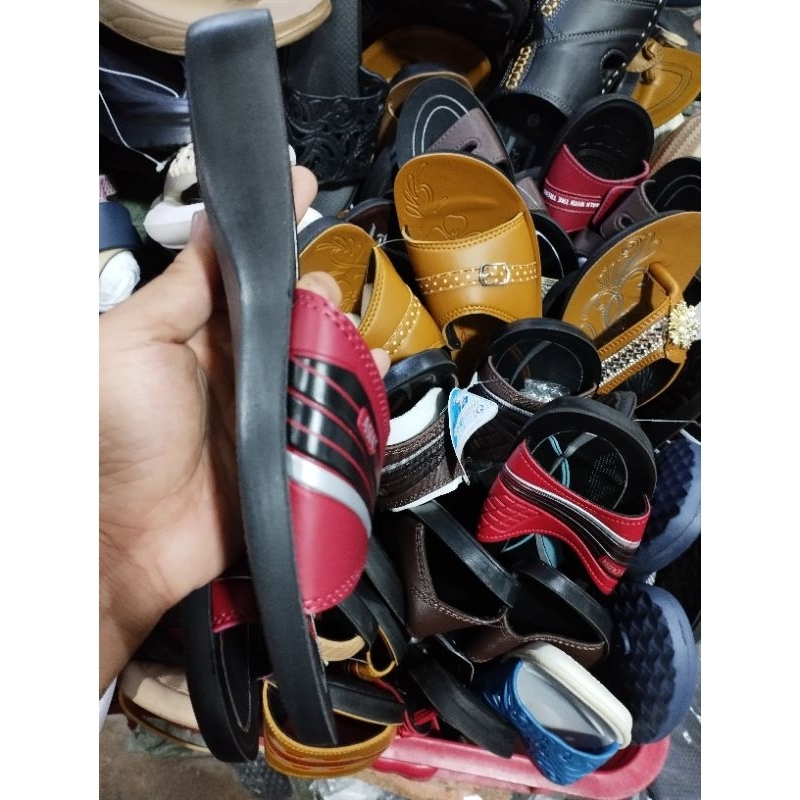 ASIA SPORTS | Dép ngang bà Asia đỏ, nâu, đế cao vừa phải, W32