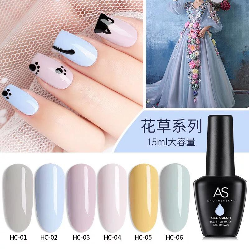 Sơn gel AS bền màu cực kì mướt 15ML  P3