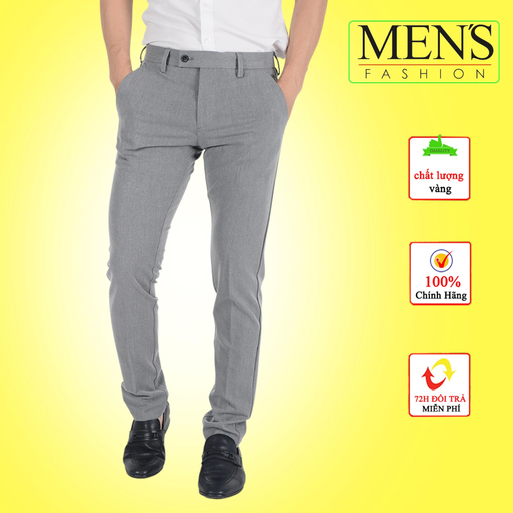 Quần tây nam cao cấp chất vải co giãn nhẹ chống nhăn dáng ôm body trẻ trung