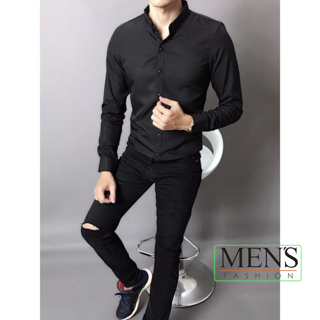 Sơ mi nam dài tay đẹp kiểu dáng nam tính trẻ trẻ trung chất vải chống bám bụi