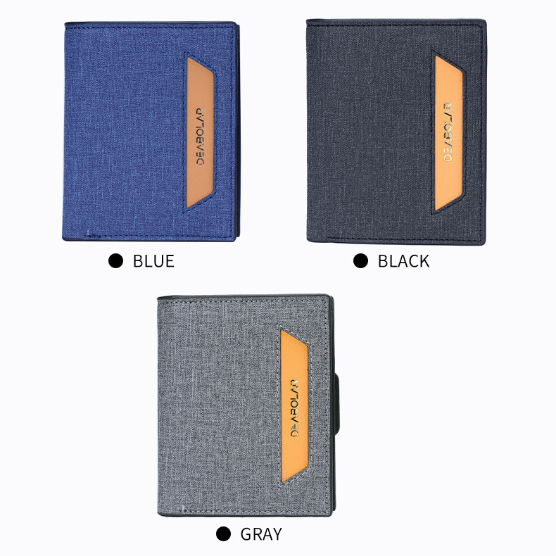 Ví nam dáng đứng 3 màu thời trang nam tính K3214