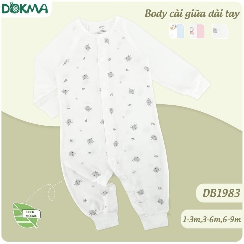 Body dài cài giữa, cài lệch Dokma 1-9M DB1975, DB1983