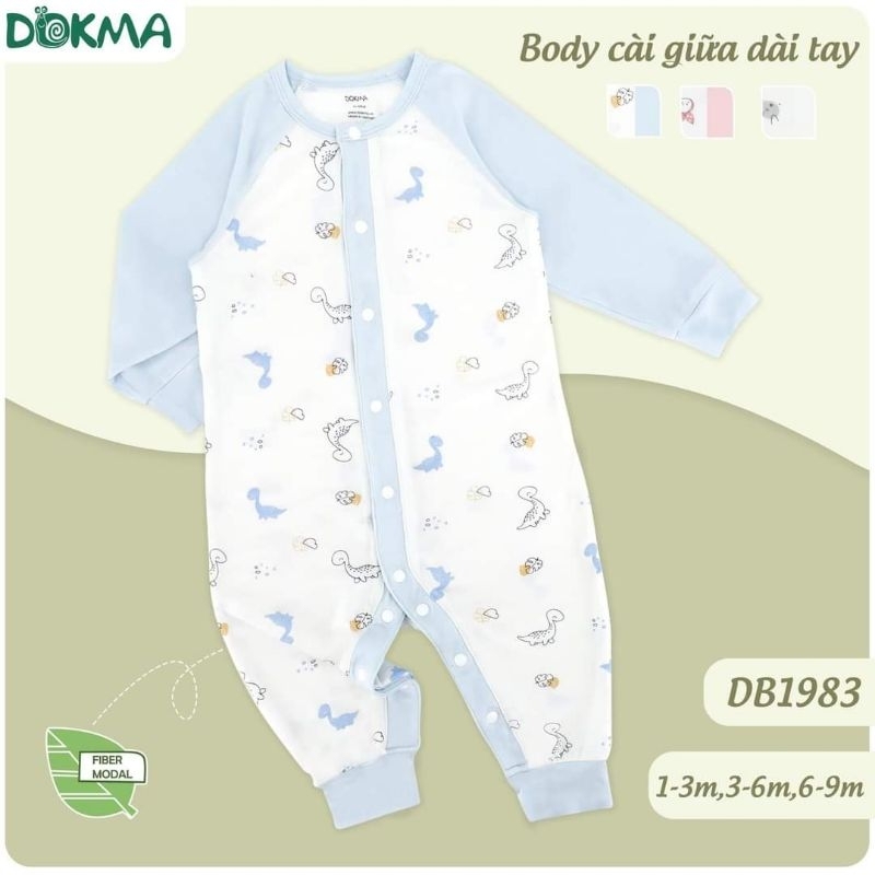Body dài cài giữa, cài lệch Dokma 1-9M DB1975, DB1983
