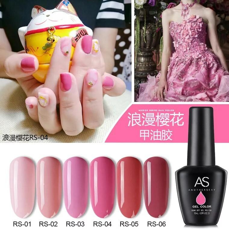 Sơn gel AS bền màu cực kì mướt 15ML  P3