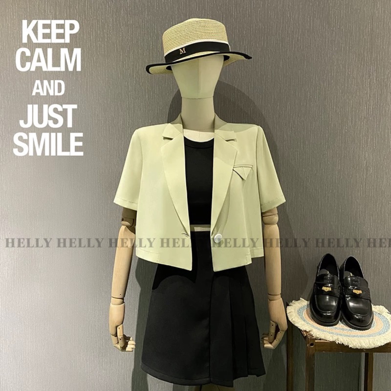 BLAZER LỬNG 1 LỚP HELLY SHOP