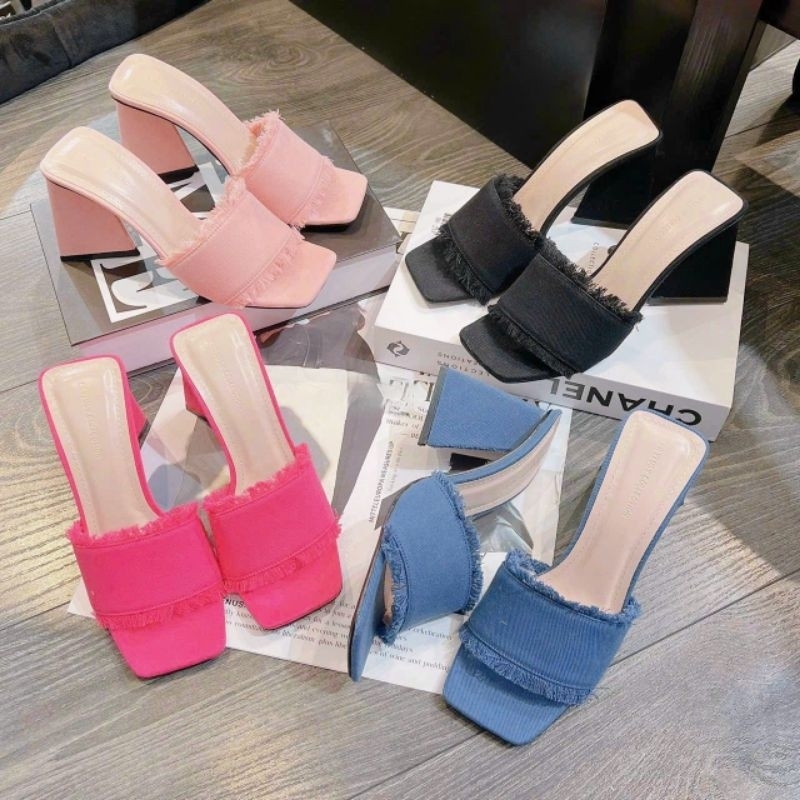 Giày cao gót nữ Tam Giác 7 phân