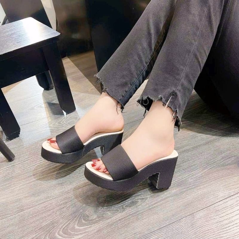 Giày cao gót nữ đế bọc 7 phân