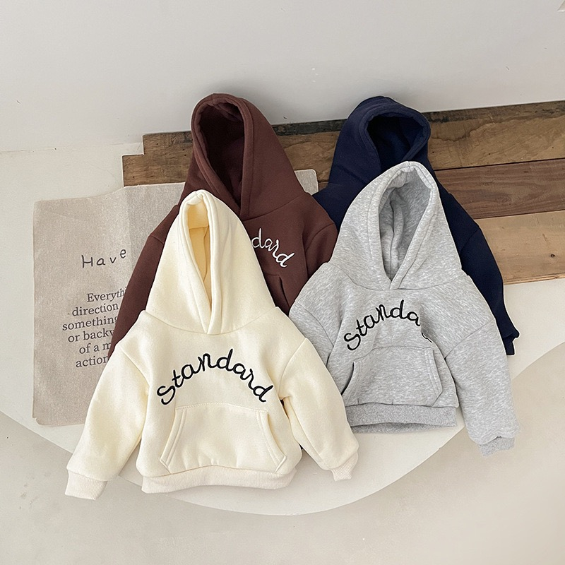 Áo Hoodie Chất Nỉ Bông Cho Bé Trai - Bé Gái, Áo Dài Tay STANDARE Cho Bé Mùa Đông Ấm Áp MINKSUN