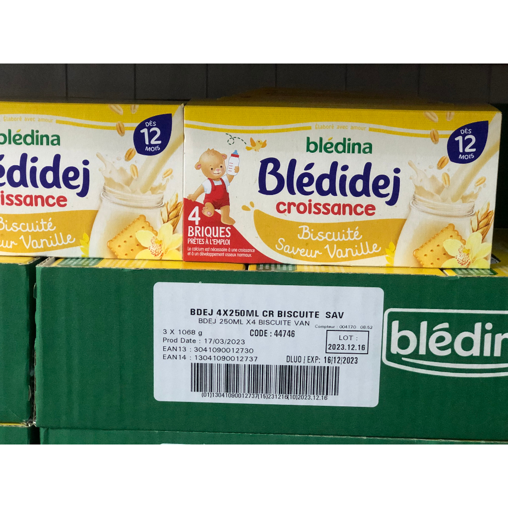 Sữa Nước Bledina Nội Địa Pháp 250ml/lốc 4 Hộp cho bé 12m+