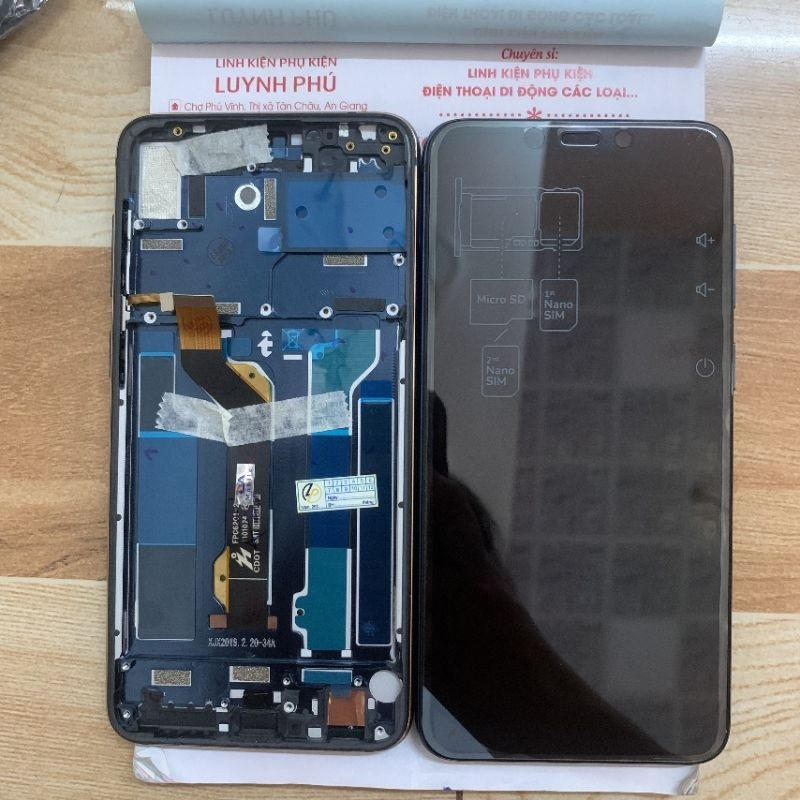 Màn hình vsmart active 1 plus zin khung