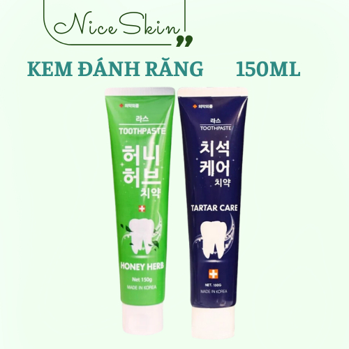 Kem đánh răng Hàn Quốc Lath Honey Herb & Lath tartar care 150g