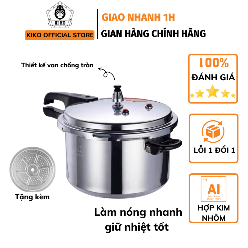 Nồi Áp Suất Bếp Từ Kiko Hợp Kim Nhôm Siêu Dày Ninh Hầm Đồ Siêu Nhanh