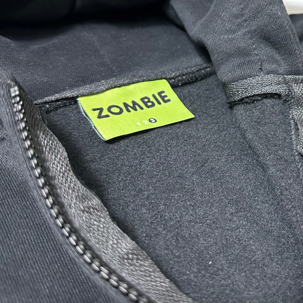 Áo hoodie zip Zombie Club Raise Hell Typo form rộng unisex nam nữ vải nỉ bông cao cấp dày mịn không đổ lông HZB03