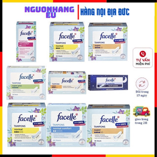Băng vệ sinh Tampon Facelle Đức đầy đủ size