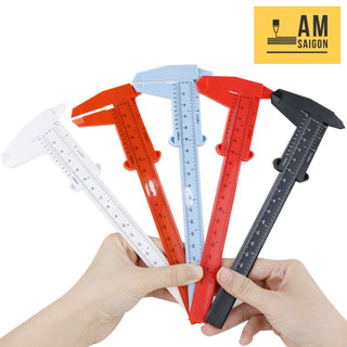 Thước kẹp nhựa 150mm Thước cặp đo kỹ thuật 15cm