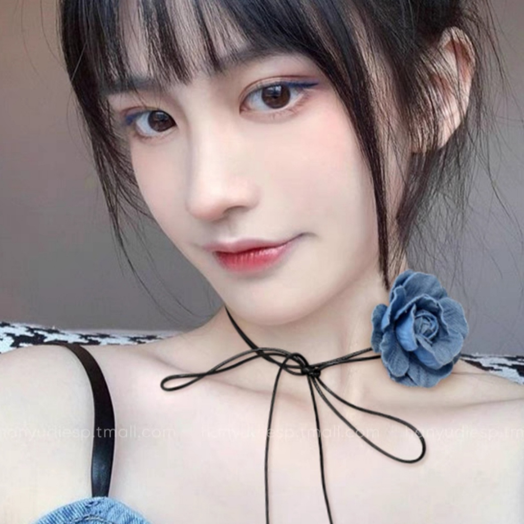 Vòng Cổ Choker Hình Hoa Gợi Cảm Thời Trang Douyin
