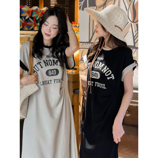 Đầm thun - 58 - in chữ but nom not
