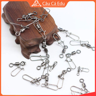 Khóa Link Chống Xoắn Kim Loại Chống Gỉ - Link Câu Cá - Câu Cá Edu