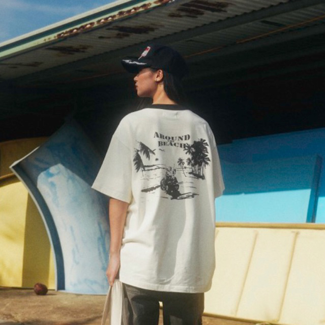 Áo thun nam nữ oversize CANDLES MOTOR T-SHIRT hình in hai mặt sắc nét chất liệu cotton 100% 280gsm