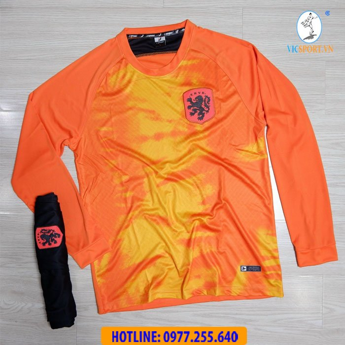 Áo Bóng Đá Tay Dài Đội Tuyển Quốc Gia, Quần Áo Đá Banh Thủ Môn Thun Lạnh Thoáng Mát -  Vicsport