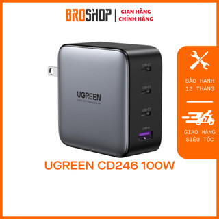 Củ sạc nhanh gan 100w 4 cổng ugreen cd226