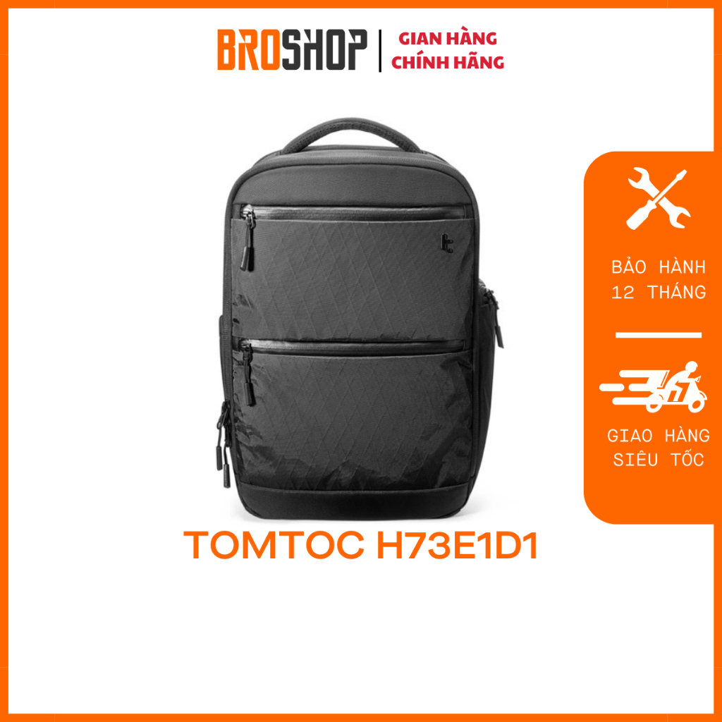 BALO TOMTOC  X-PAC TECHPACK BLACK FOR ULTRABOOK 13″14″15″16″ H73E1D1