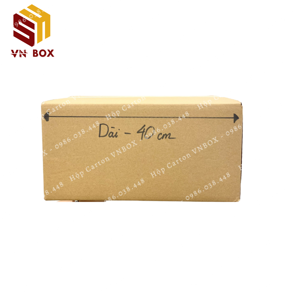 40x30x20 Thùng carton to, thùng chuyển nhà chuyển văn phòng đóng đồ, hộp carton đóng hàng tiện lợi - VN Box