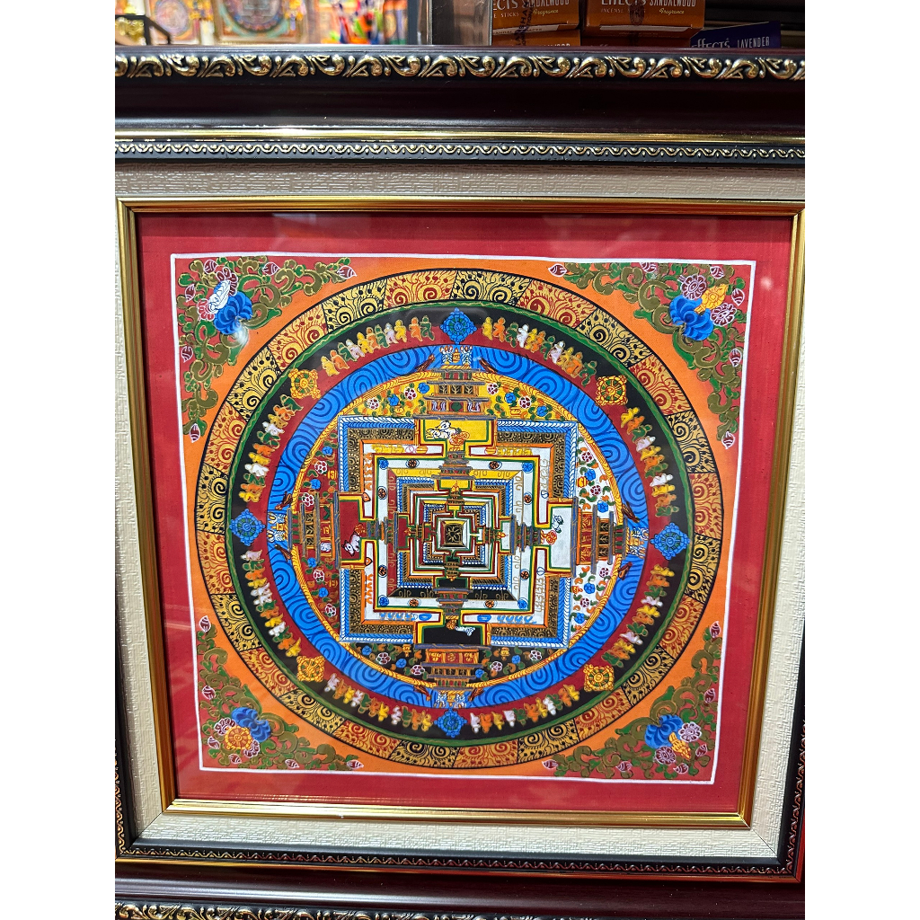Tranh Mandala Nepal có khung