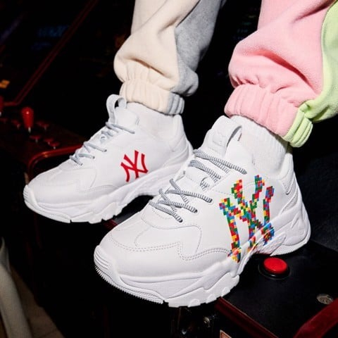 Giày SNEAKER MLB BIG BALL CHUNKY - NEW YORK 3D BLOCK *MULTICOLOR* - CODE: 32SHCD111-50I