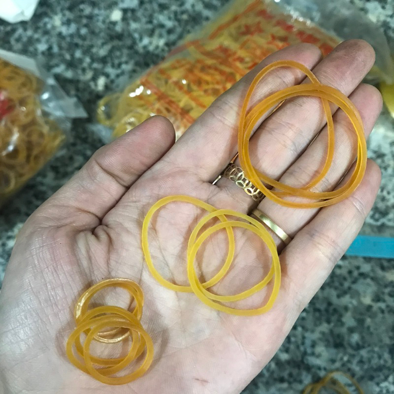 Dây thun/dây chun cột màu vàng nhiều size