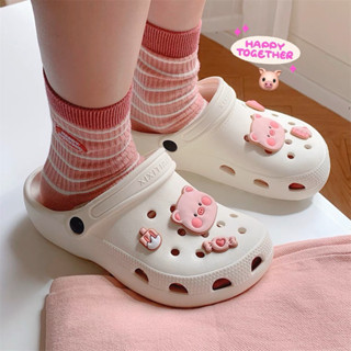Dép sục,dép cross hình con heo dễ thương phong cách Ulzzang đế 3cm