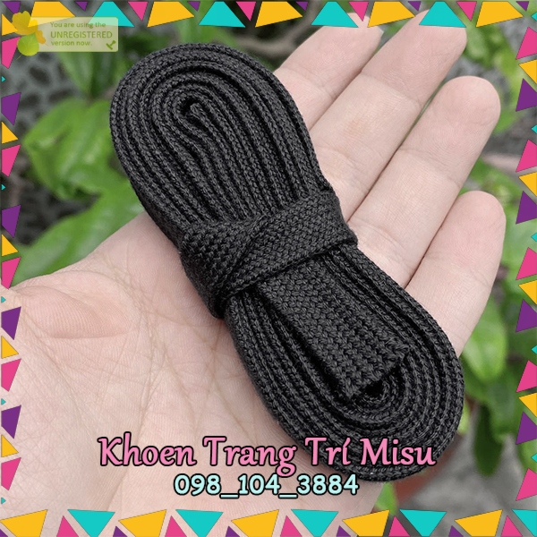 , kho phụ liệu quần áo Dây Rút Quần Bản To (1,2cm) Dài 1,7m Phong Cách Unisex, Dây Quần Jean Quần Short Quần Thể Thao