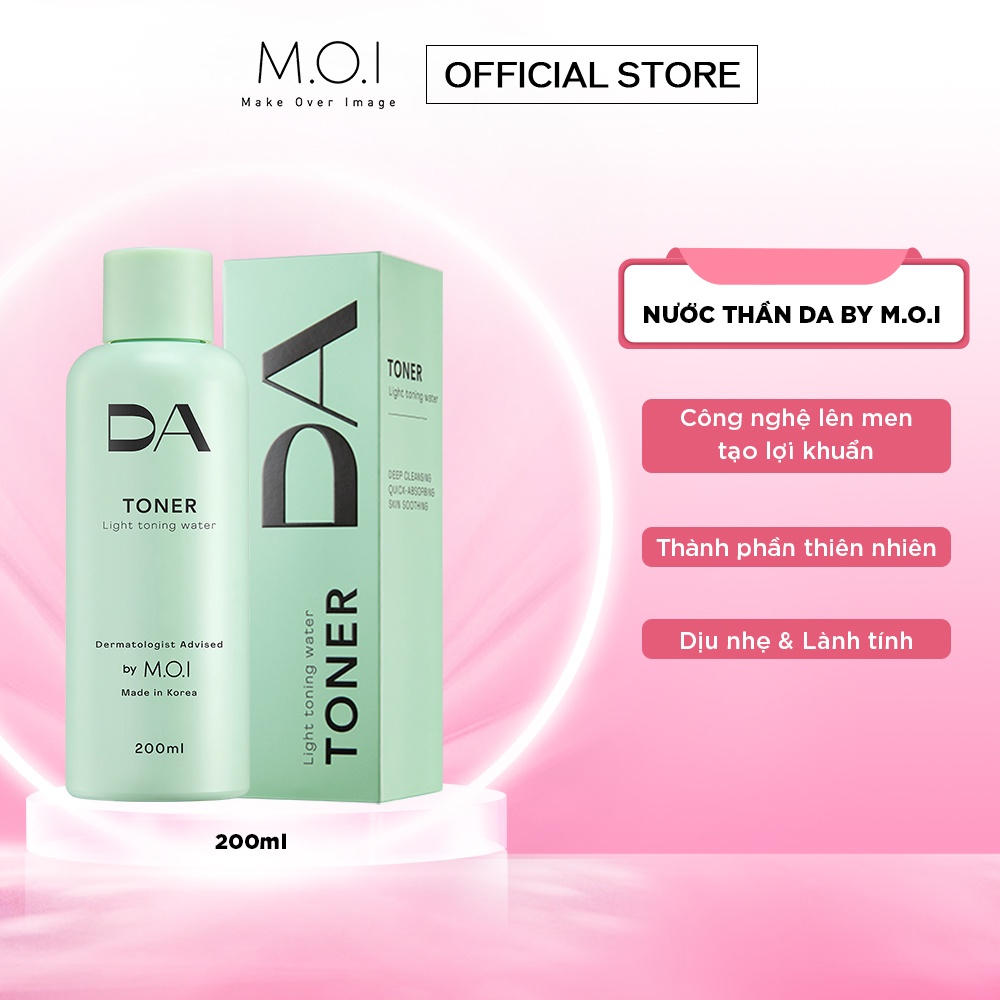 Toner 5 IN 1 DA by M.O.I giúp cân bằng, dưỡng ẩm phù hợp với mọi loại da