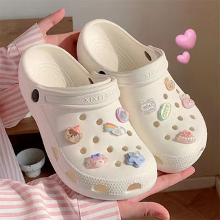 Dép sục,dép cross sticker dễ thương phong cách Ulzzang đế 3cm